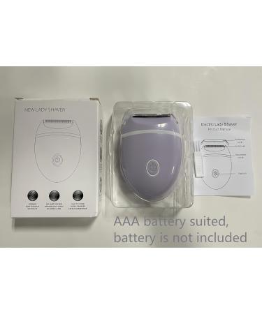 electric razors for women legs bikini face armpit hair dry battery operated 3-blade Foil electric shaver for leg dry & wet cordless portable women shaver on The go/purple - Buy Online on GoSupps.com