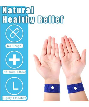 6 Pairs Anti Nausea Travel Sickness Bands - Natural Acupressure Relief for Motion Sickness - Pregnancy, Sea, Car, Flying - Kids & Adults - Buy Online on GoSupps.com