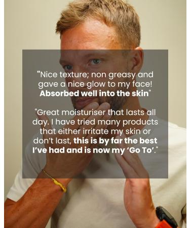 ManCave Natural Caffeine Moisturiser 100ml Helps Reduce Signs of Fatigue with UV Absorbers Suitable for all Skin Types Dermatologically Tested Vegan Made in England Single Pack - Buy Online on GoSupps.com