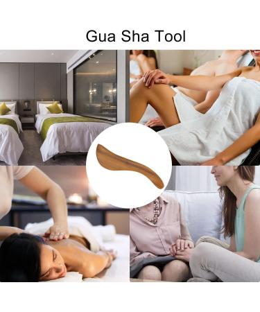 Wooden Gua Sha Massage Device - Ergonomic S-Shape for Muscle Relaxation Portable & Fragrant Wood - Buy Online on GoSupps.com
