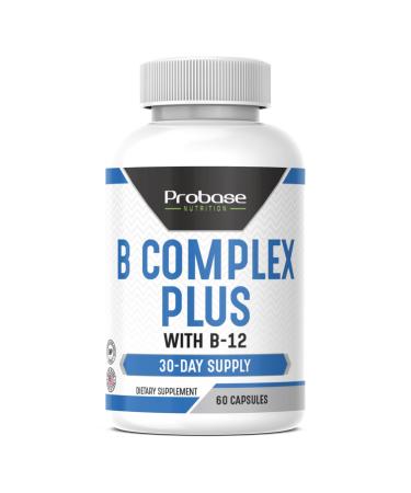 Probase Nutrition B Complex Plus with B-12 60 Capsules 30-Day Supply