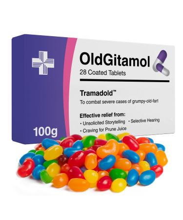 Funny Prank Pill Box with Sweets Gag Gifts for Men Funny Valentines Gifts for Him Xmas Secret Santa Christmas Stocking Filler for Women- Novelty Joke Birthday Gifts for Boyfriend Dad (OldG) - Buy Online on GoSupps.com