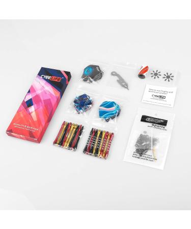 CyeeLife Dart Accessories Set - Flights, Shafts, Sharpener & Tools Kit - Buy Online on GoSupps.com