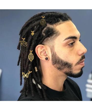 20 PCS Adjustable Locs Hair Clips | Vintage African Hair Charms | DIY Locs Accessories | Bronze and Gold - Buy Online on GoSupps.com