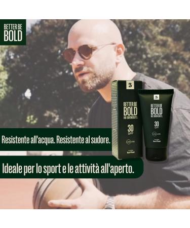 BETTER BE BOLD SPF 30 matting sun fluid for baldness and face. Sun protection with UVA and UVB filters. Waterproof absorbs quickly. Coral friendly and fragrance-free. Made in Germany - Buy Online on GoSupps.com