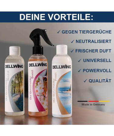 Dellwing Sweet Odor Neutralizer Spray 500ml - Microbiological Odor Remover for Home Pets Cars & Clothing - Effective Odor Killer - Buy Online on GoSupps.com