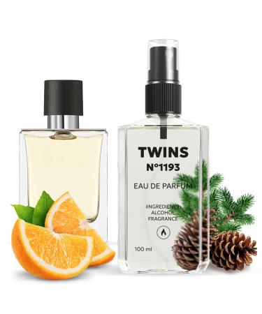 TWINS Impression of Terre | Perfume for Men Eau de Parfum | No.1193 | 3.4 Fl Oz / 100 ml Hermes Terre D Hermes Impression