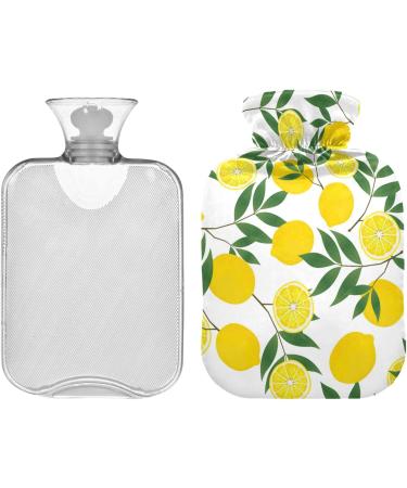 Buy Naanle Yellow Lemon Hot Water Bottle - 1L Transparent Design for Pain Relief Bed Warmth & Cold Therapy | Summer Essential - Buy Online on GoSupps.com