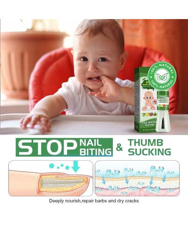 Feulover Nail-Biting & Thumb-Sucking Treatment for Kids & Adults - Bitter Taste Nail Care Solution with Safe Natural Plant Extract - 0.35 Fl Oz - Buy Online on GoSupps.com