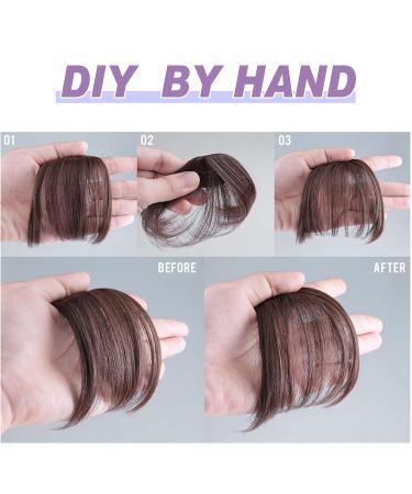 Black Clip in Bangs Hairpiece for Women - Wispy Air Bangs Extension for Daily Wear - Buy Online on GoSupps.com