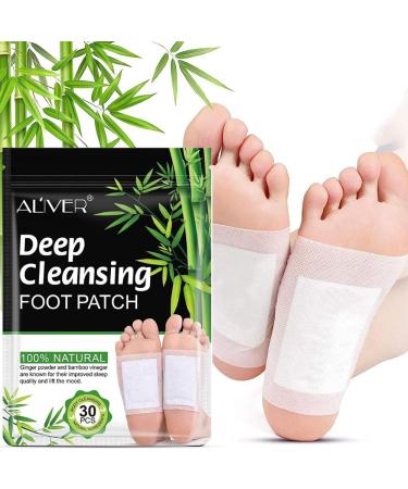 Detox Foot Patches 30pcs Deep Cleaning Herbal feet Pads for Stress Relief Improve Blood Circulation and Sleep by GARNET