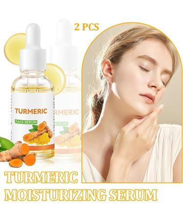 2PCS Turmeric Face Body Serum Turmeric Serum for Face Moisturizing Facial Serum Oil - Buy Online on GoSupps.com