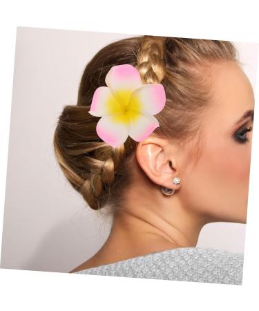 FRCOLOR 1pc Frangipani Headpiece Floral Hair Accessories Hair Jewels for Women Hawaiian Accessories Beach Wedding Hair Barratte Womens Hair Clips Tiara Miss Shoes and Hats Decorations Pink - Buy Online on GoSupps.com