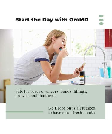 OraMD Extra Strength Tooth Oil: Potent All Natural Liquid Toothpaste Breath Freshener Alcohol Free Mouthwash for Dry Mouth Healthy Teeth & Gums Safe on Sensitive Teeth & Gums Dentist Recommended Two Pack - Buy Online on GoSupps.com