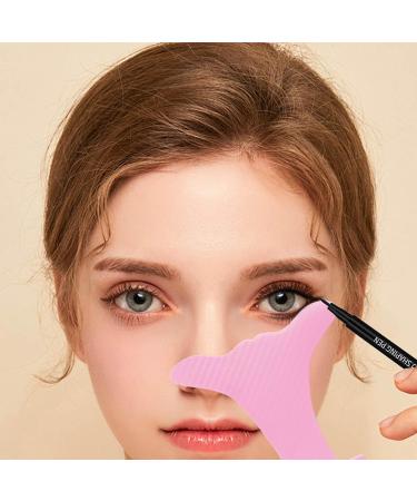 Eyebrow Mapping Accessory Convenient Measuring Tools Eyebrow Cosmetic Eyeliners Makeup Stencil For Women Girls - Buy Online on GoSupps.com