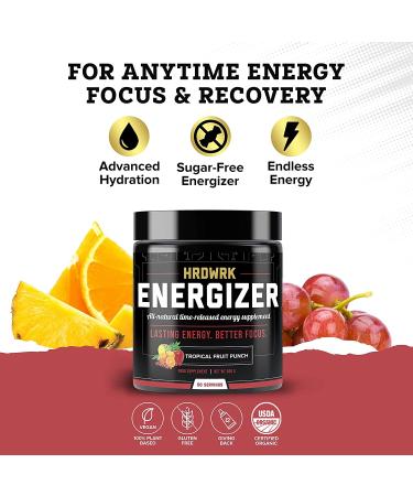 HRDWRK Keto Electrolytes Powder 50 Servings - Sugar Free Electrolyte Drink with Potassium and Magnesium - Pre-Workout Energy Booster - Buy Online on GoSupps.com