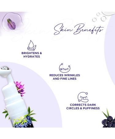 Acai Berry Under Eye Cream - Reduce Dark Circles & Puffiness with Hyaluronic Acid & Retinol - Buy Online on GoSupps.com