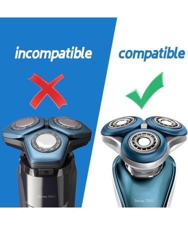 Ccshyysm 7000 Replacement Head Compatible with Philips Electric Shavers 7000 Series S7310 S7370 S7350 S7780 S7510 S7720 S7780 Complete Blades Head Assembly - Buy Online on GoSupps.com