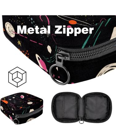 Portable Women's Binding-Up Bags | Menstrual Cup Pocket | Teen Girls Tampons & Pads | Multi-Colored Black - Shop Now! - Buy Online on GoSupps.com