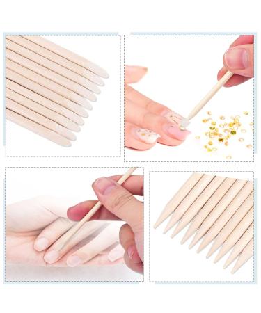 Luckaide Rosewood Manicure Sticks - 202 Double-Sided Wooden Sticks & 2 Nail Files for Perfect Nail Care & Pedicure - Buy Online on GoSupps.com