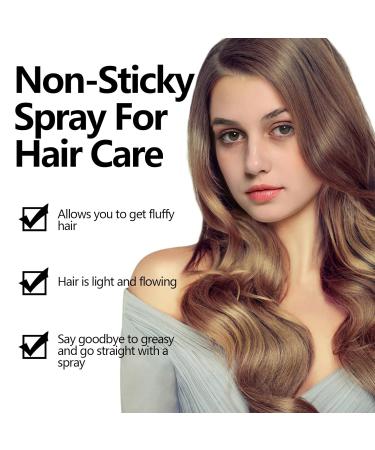 New model No-wash refreshing fluffy spray No-wash volumizing non-stick hair spray Non-stick fluffy hair spray Fluffy hair oil lasting styling spray 2pcs - Buy Online on GoSupps.com