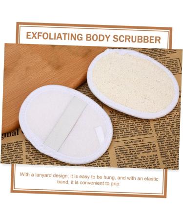 Buy Hemoton 2pcs Natural Bath Towels & Exfoliating Loofah Pads - Premium Body Scrubber for Spa-like Experience - Buy Online on GoSupps.com
