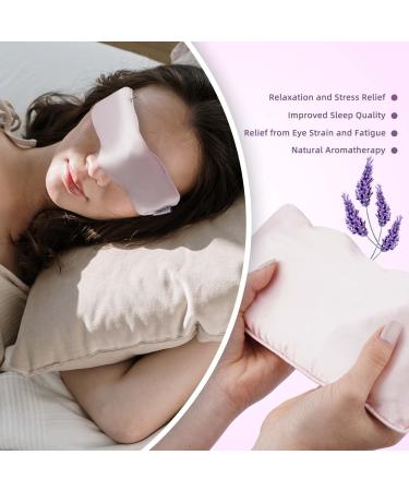 MONAHITO Lavender-Infused Weighted Eye Pillows for Relaxation - Pack of 2 Blue | Ideal for Yoga, Spa, Meditation | Hot and Cold Therapy Eye Mask for Women/Men - Buy Online on GoSupps.com