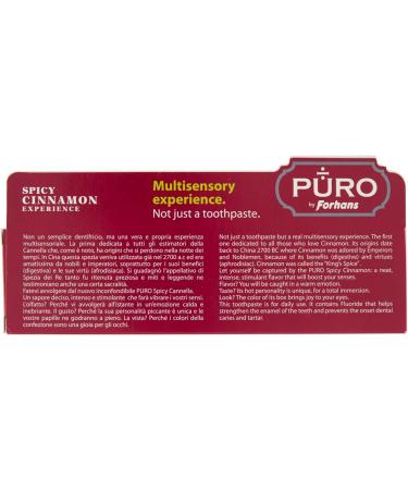 Forhans Puro Spicy Cannella Toothpaste Ultra Forte 75ml - Premium Oral Care for Fresh Breath Global Shipping - Buy Online on GoSupps.com