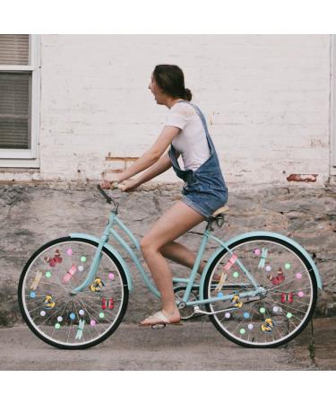 WINOMO 108pcs Luminous Bicycle Wheel Spoke Beads with 30pcs Butterflies Clips and 6pcs Dragonflies Clips - Buy Online on GoSupps.com