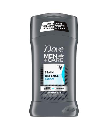 Dove Men+Care Antiperspirant Deodorant Stick Clean 2.7 oz Invisible 2.7 Ounce (Pack of 1)