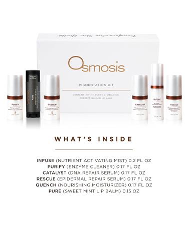 Osmosis Pigmentation Deluxe Kit 6 Piece Skin Care Regimen Helps Reduce Appearance of Dark Spots for Even Skin Tone Travel Size - Buy Online on GoSupps.com