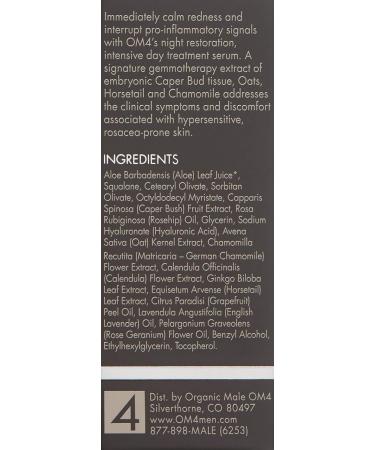 OM4 Soothe: Redout Sensitivity Relief Serum | Hydrating Cream-Gel for Men's Skin Care - Buy Online on GoSupps.com