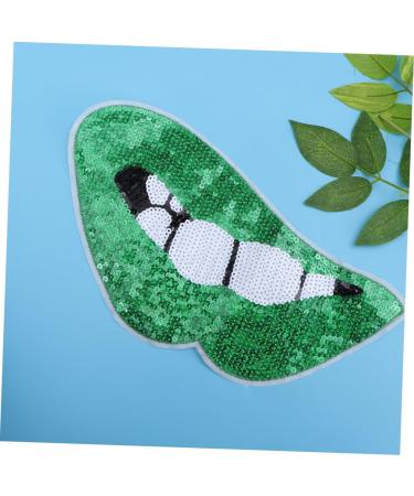 Tofficu 3pcs Sewing Patches Craft Patches Denim Dress for Women Multicolor Dress Tongue Subsidy Men's Lips Greenx3pcs mediumx3pcs - Buy Online on GoSupps.com