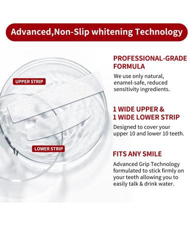 Professional Teeth Whitening Strips - 14 Treatments for Sensitive Teeth - Buy Online on GoSupps.com