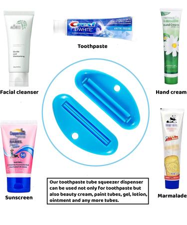 LOKiVE Toothpaste Tube Squeezer Dispenser - Set of 9 Plastic Squeezer Holders for Toothpaste, Facial Cleanser, Creams, and Paint - Buy Online on GoSupps.com