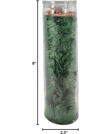 Luck Clover Palm Wax Candle - Green Spiritual Intention Spell | Vela Casa Esoterica Perfumada - Trebol de la Buena Suerte - Buy Online on GoSupps.com