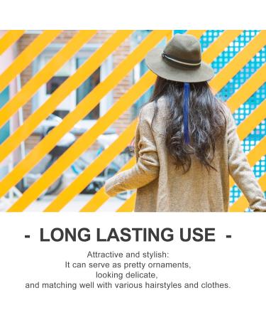 Lurrose 1 Set Piece hair color strip straight long hair strand highlights curly hairpieces hair sparkle strands clip in hair extension hair glitter strands hair strands iron prom tool - Buy Online on GoSupps.com
