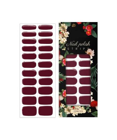 zjhukfmc Pack of 22 red gel nail protectors - Durable and waterproof - For manicures and pedicures - For home and autumn