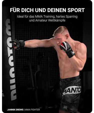 Phantom MMA Gloves APEX | Professional Sparring Boxing & Freefight Gloves - Black S/M | International Shipping - Buy Online on GoSupps.com