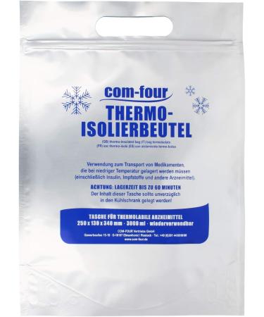 Com-Four 20x Thermo-Isolating Bag - Travel Medication & Insulin Cooling Bags for Heat & Cold Protection (20 Pieces) - Buy Online on GoSupps.com