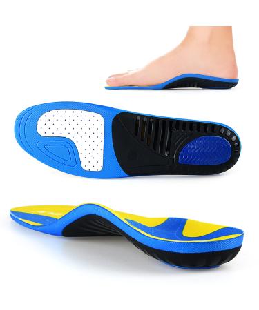 Orthotic Inserts Arch Support Shoe Insoles for Flat Feet  Plantar Fasciitis Relief Insoles for Heel Pain  Heel Spur Relief Insoles - Gel Shoe Inserts for All Day Standing Yellow M(Men 8.5-10/Women 9.5-11)
