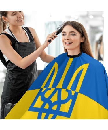 Ukrainian Flag Hair Salon Cape | Adult Hairdressing Gown & Barbers Apron International Shipping Available - Buy Online on GoSupps.com