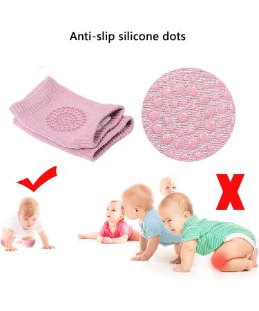 Dinghaole 4 Pairs Baby Crawling Anti-Slip Knee Pads - Unisex Toddler Safety Protectors - Soft & Breathable for Comfortable Crawling - Buy Online on GoSupps.com