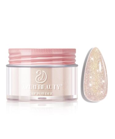 AZUREBEAUTY Nude Nail Dip Powder Colors 28g/1oz Dipping Powder Glitter 2X Shining Glitter French Art Starter Manicure Beginner DIY Salon Home Gift Long Lasting Dip Nail Powder Acid Nude Glitter