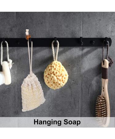 Natural Sisal Soap Bags for Solid Shampoo and Soap Leftovers - For More Foam & Dry Soap - 100% Cotton Natural Bag for Scrub a - Buy Online on GoSupps.com