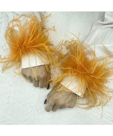 TQUXNGA Wrist Feather Cuffs Feather Wristband Feather Slap Bracelet Fashion Cuff Ponytail Holder Hair Tie Black - Buy Online on GoSupps.com