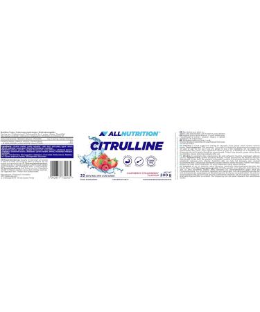 All-Nutrition Citrulline Malate 200g - Delicious Raspberry-Strawberry Flavored L-Citrulline for Enhanced Performance | International Shipping Available - Buy Online on GoSupps.com