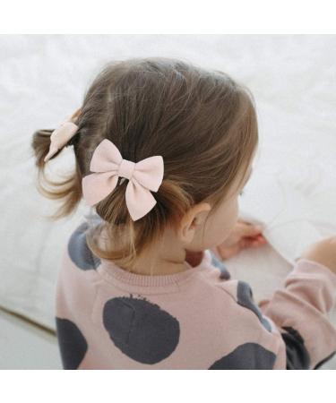 Woolen Felt Hair Bows Alligator Clips - 40pcs Cute Barrettes for Kids & Toddlers - Buy Online on GoSupps.com