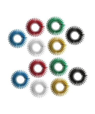 Kombiuda 12th stress relief scooter massage device children's ring finger rings toys decompression toy decompression toys toys acupressure ring finger massager spring tool