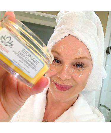 YUNASENCE Biomaze Natural Microdermabrasion Balm to Milk Cleanser | Melting Cleansing Balm with Shea Butter Sea Buckthorn & Vitamin E for Radiant Skin - Buy Online on GoSupps.com